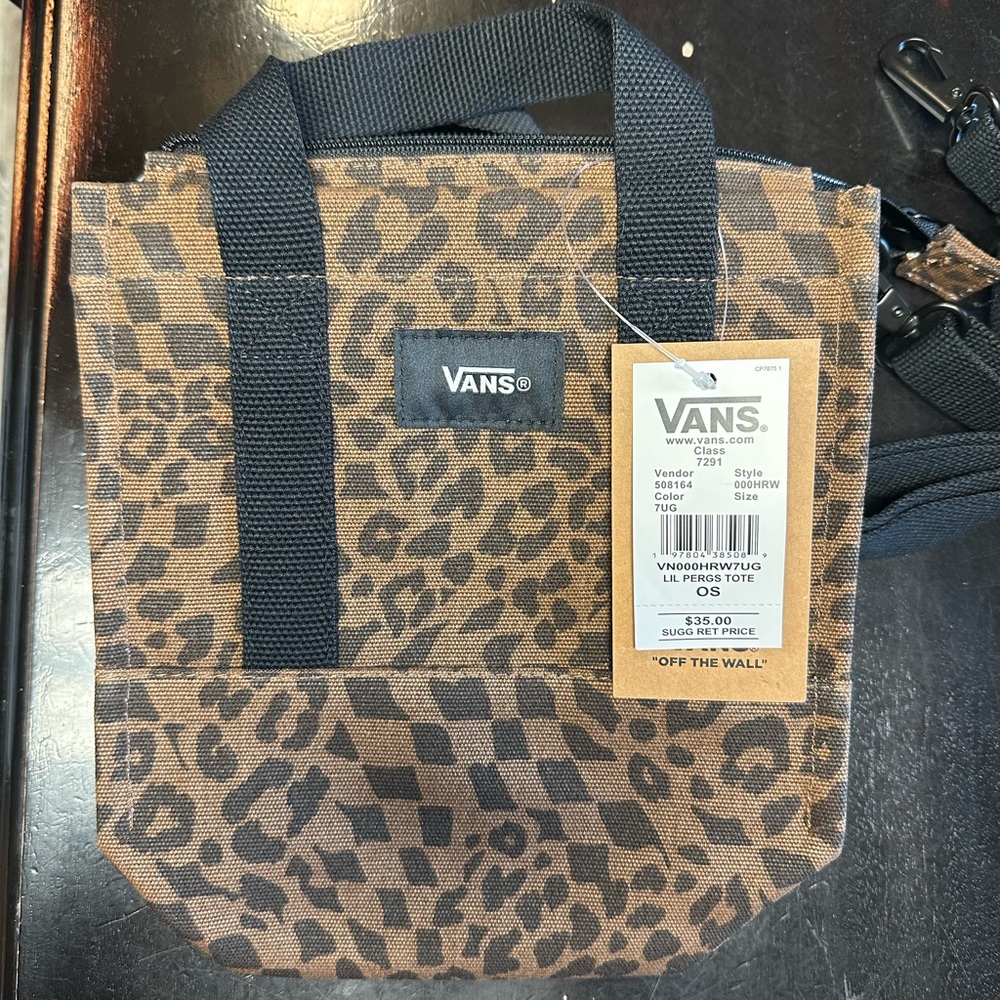 Vans Brown Leopard Print Mini Tote